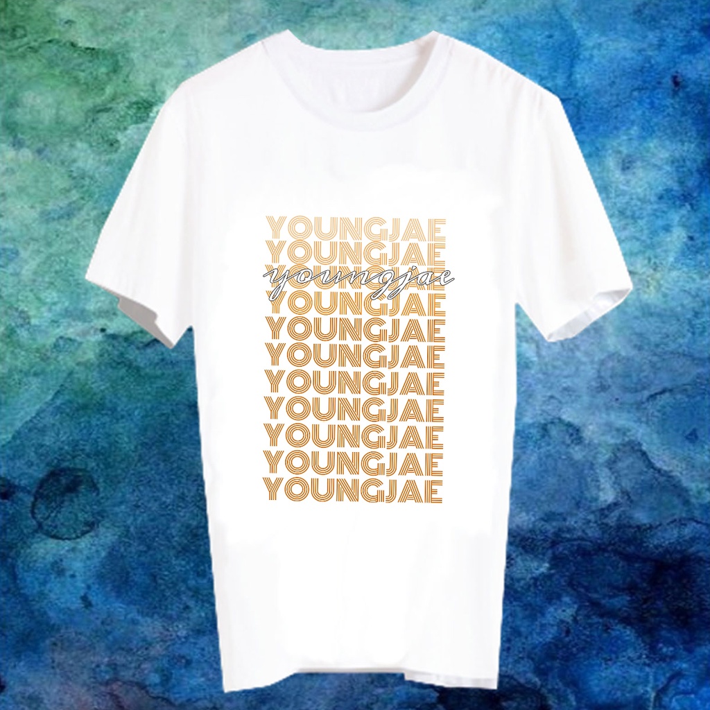 เสื้อยืดสีขาว สั่งทำ Fanmade แฟนเมด แฟนคลับ ศิลปินเกาหลี PKJY36 Choi Youngjae ยองแจ GOT7