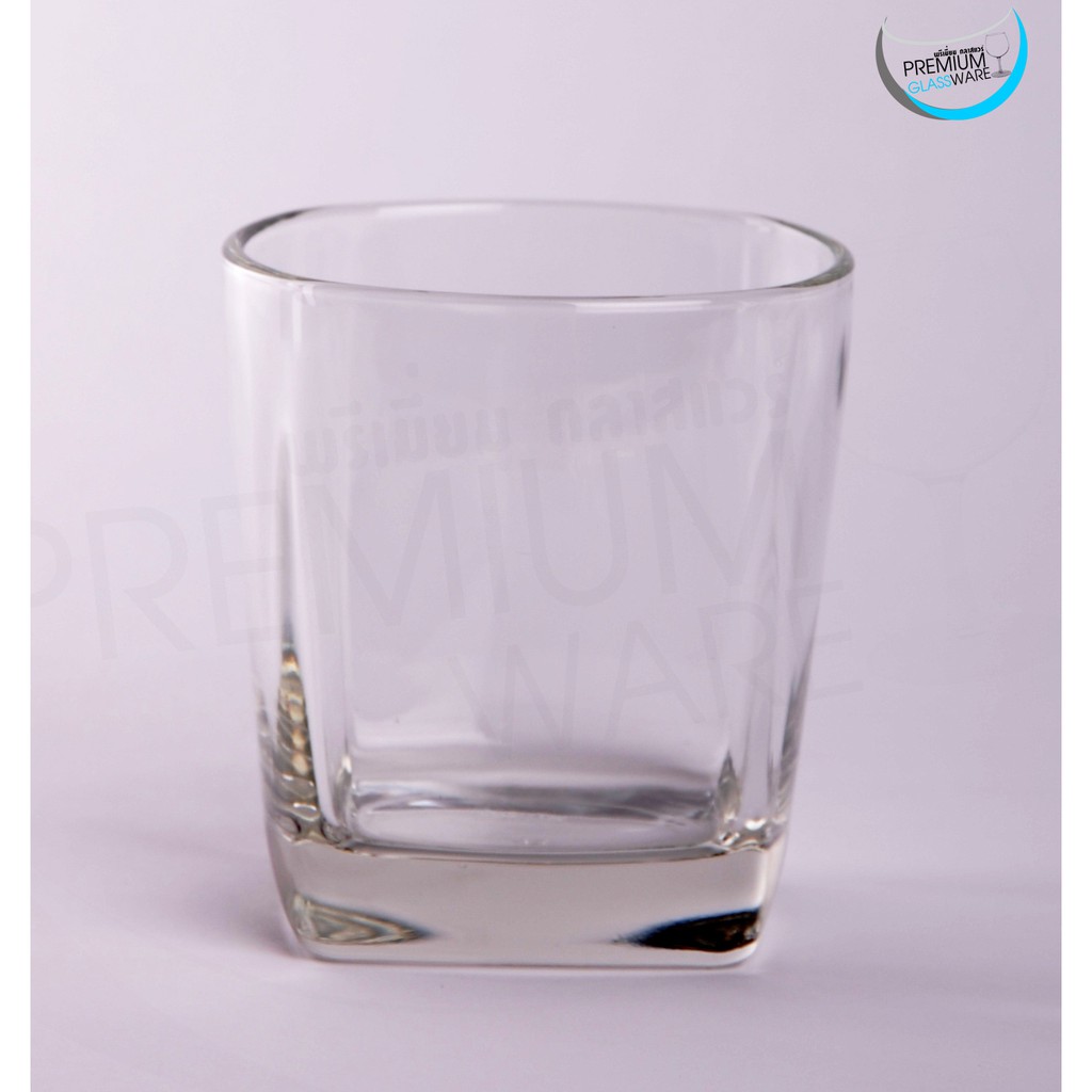 แก้วทรงสี่เหลี่ยม UG. 361 size 303 ml. (10.50 oz.) กว้าง 8.5 ซม. สูง 8.8 ซม.