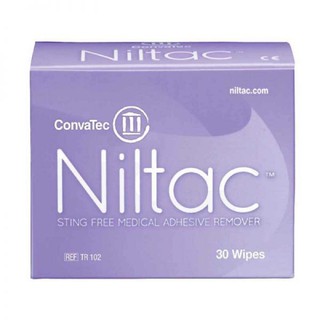 niltac adhesive remover wipes 1 กล่อง (30แผ่น)