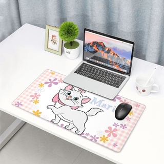 Disney Marie Cat แผ่นรองเมาส์ พิมพ์ลายแมว ขนาดใหญ่ 40x75 ซม. ฐานยางกันลื่น แผ่นรองคีย์บอร์ดคอมพิวเตอร์