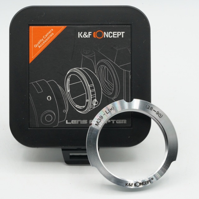 อะแดปเตอร์เลนส์แนวคิด K&F - Leica M 39 L39 28-90 มม. ถึง Leica ML/MLM Mount M8 M9 / M39 - LM
