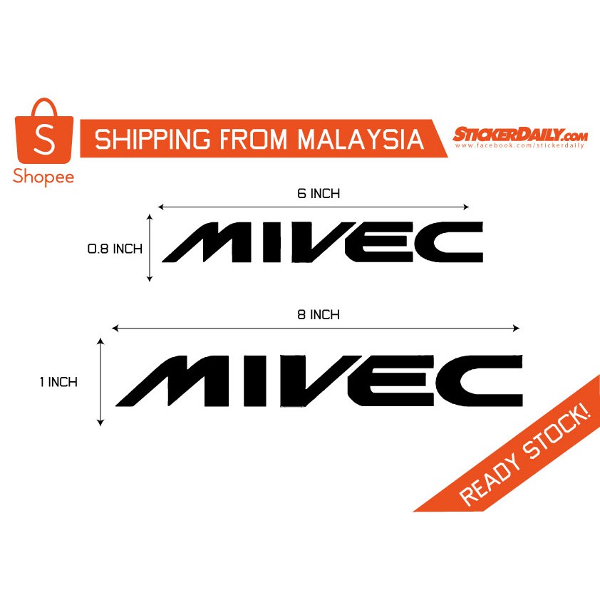สติ๊กเกอร์ Mitshubishi Mivec