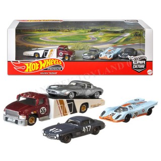 Hot Wheels PREMIUM CAR CULTURE Box Set Jaguar Box set ครบชุด ล้อยาง ลิขสิทธิ์แท้100% hw