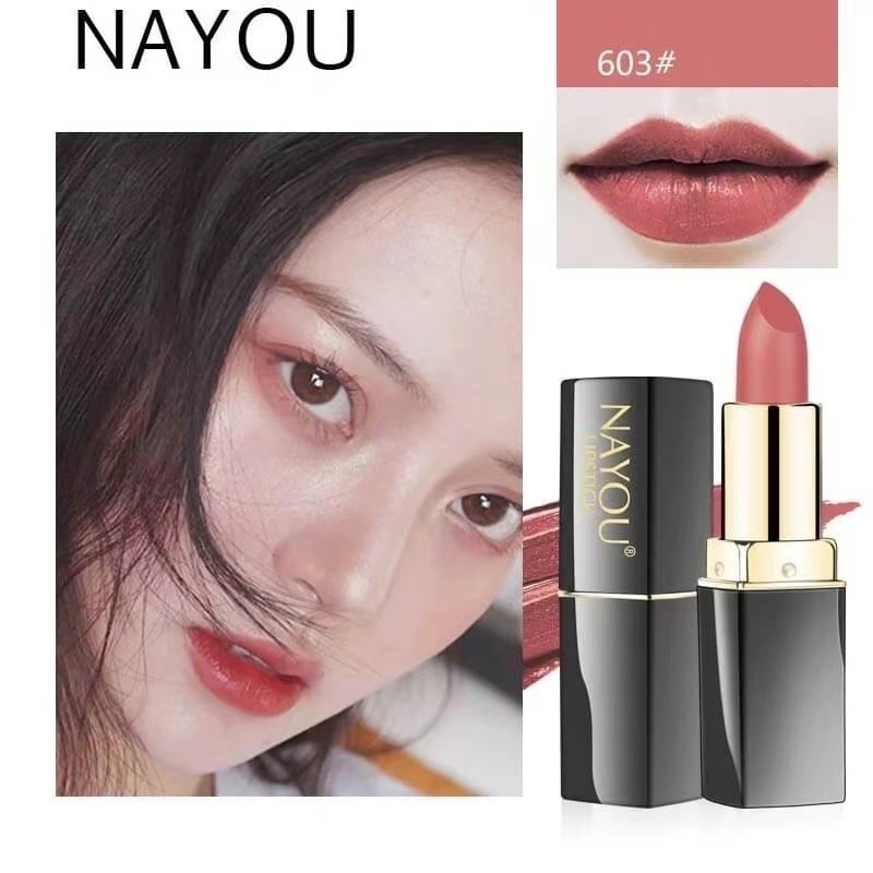ลิปสติก NAYOU Lipstick เนื้อแมท สีสวย