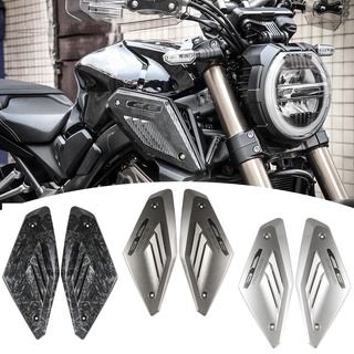 Gloss Silver Motorcycle Frame Side Panel Guard Cover Shell Intake Pipe Protector for Honda CB650R 2019 2020 2036