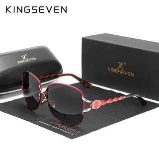 Kingseven แว่นตากันแดด เลนส์โพลาไรซ์ ไล่โทนสี หรูหรา สําหรับผู้หญิง UV400 2022