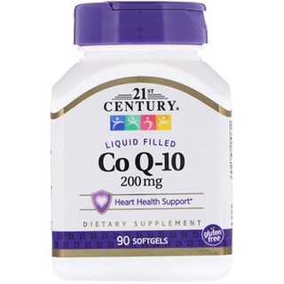 21st Century, Liquid Filled CoQ-10, 200 mg, 90 Softgels