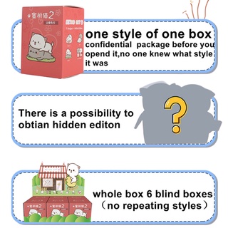 Original Peach Cat Let Love First Series Blind Box ของเล่นตุ๊กตาสุ่ม One น่ารักอะนิเมะของขวัญจัดส่งฟรี