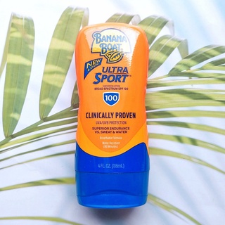 บานาน่า โบ๊ท สปอร์ต อัลตร้า โลชั่นกันแดด Ultra Sport Sunscreen Lotion Broad Spectrum SPF 100, 118 mL (Banana Boat®)