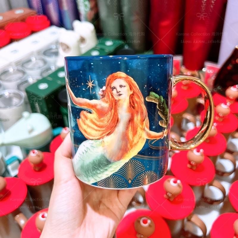 Starbucks Taiwan Dream Mall Exclusive Collection แก้วเซรามิคนางเงือก 473ml 台 ไต้หวัน🇹🇼星巴克时代 车家ซีรีส์