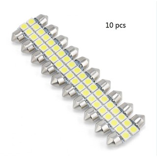 หลอดไฟ 5050 31 มม. 4smd led canbus แสงสีขาว 10 ชิ้น