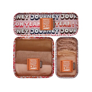 [ของแท้เกาหลี] พร้อมส่ง📌 ENJOY JOURNEY BLOCK POUCH SET  เซตกระเป๋าจัดระเบียบเสื้อผ้า