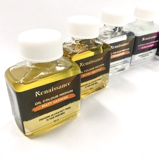 สื่อผสมสีน้ำมัน Renaissance 100ml. Oil Colour Medium / Gloss Varnish / Matt varnish / Turpentine