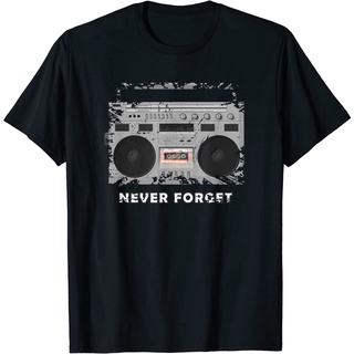 เสื้อยืดผ้าฝ้ายพรีเมี่ยม เสื้อยืด พิมพ์ลายกราฟฟิค Mixtapes 1980s Radio Music สําหรับผู้ชาย ผู้ใหญ่