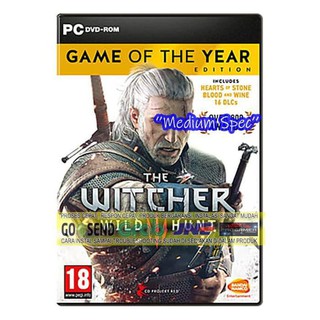 Witcher 3 GOTY เกมแล็ปท็อปซีดีดีวีดีเกมพีซี