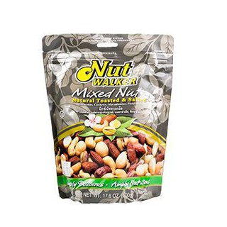 Nut Walker Natural &amp; Salted Mix Nuts 500g นัทวอร์คเกอร์ ถั่วผสมเกลือธรรมชาติและเกลือ 500 กรัม