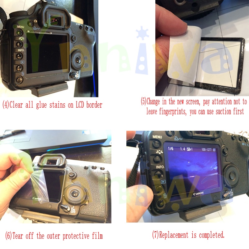 อะไหล่ซ่อมแซมหน้าจอ ขนาดเล็ก สําหรับ Canon 5D 5D2 5D3 5D4 5Dsr 6D 6D2 7D 7D2 60D 70D 80D 760D #4