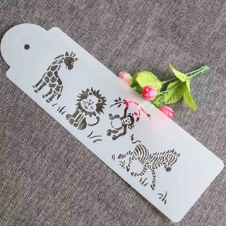 Sup แม่แบบวาดภาพสัตว์ ลิง เสือ ม้าลาย ยีราฟ สําหรับคนรัก DIY