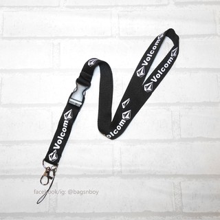 Volcom Lanyard+ห่วงเล็ก สายคล้องคอ คล้องบัตร สายเล็ก2ซม.