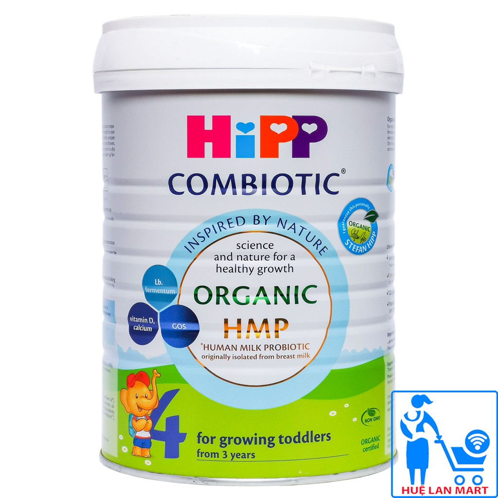 [ ของแท ้ ] Hipp Combiotic Organic HMP &amp; GOS Powdered Milk 4 - Box 800g ( แรงบันดาลใจจากธรรมชาติ )