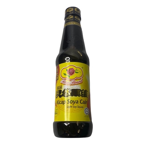 ซีอิ๊วขาว Light Soy Sauce ตรา กุหลาบ ROSE นำเข้ามาเลเซีย รุ่น 600 ml ขนาดใหญ่ สีเหลือง 1ขวด/บรรจุปริ