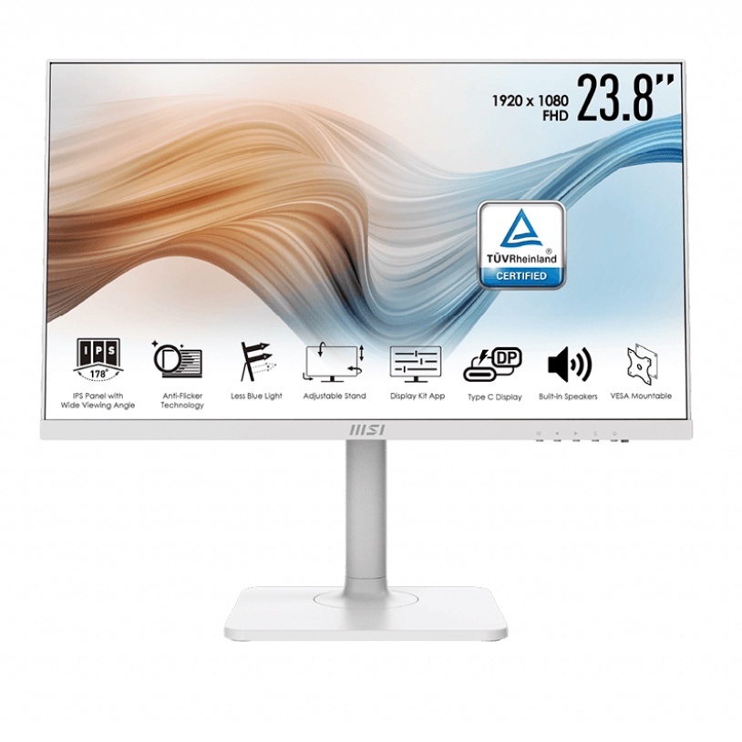 MSI MODERN MD241PW Monitor จอมอนิเตอร์  23.8'' (IPS, HDMI, USB-C, SPK) 75Hz รับประกัน 3 ปี