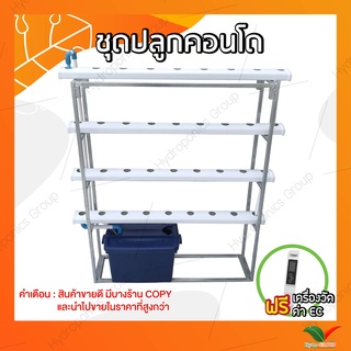 ชุดปลูกผักไฮโดรโปนิกส์ 32 ช่องปลูก รุ่นชุดปลูกคอนโด by hydroponicgroup