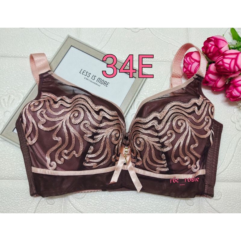 34e/75e, 34F/75F PLUS SIZE BRA WITH 三维 EMBROIDERY