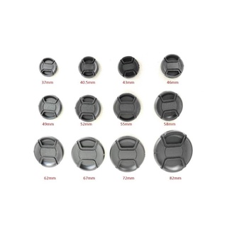 ฝาปิดหน้าเลนส์ แบบหนีบกลาง snap-on 12 Size(37-82mm) 37mm 40.5mm 43mm 46mm 49mm 52mm 55mm 58mm 62mm 67mm 72mm 77mm82mm