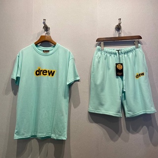 DREW HOUSE SECRET TEE AND SHORTS YELLOW เสื้อยืดคอกลมแขนสั้น และกางเกงขาสั้นเอวยางยืด แบรนด์ดรูเฮ้าส์ จัสติน บีเบอร์