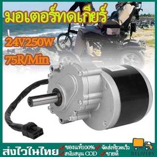 [พร้อมส่ง] My1016Z มอเตอร์เกียร์ มอเตอร์ทดเกียร์ 75R/Min 24V250W สําหรับเครื่องตัดหญ้า ลู่วิ่ง รถเข็น จักรยานไฟฟ้า