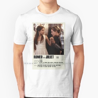 เสื้อยืด ผ้าฝ้ายแท้ 100% พิมพ์ลายโปสเตอร์ภาพยนตร์ Romeo Juliet 1996 3 เรื่อง ขนาดใหญ่ ของขวัญคริสต์มาส