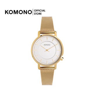 นาฬิกา KOMONO Watch Harlow Gold Mesh ผู้หญิง โลหะ ทรงกลม ทางการ