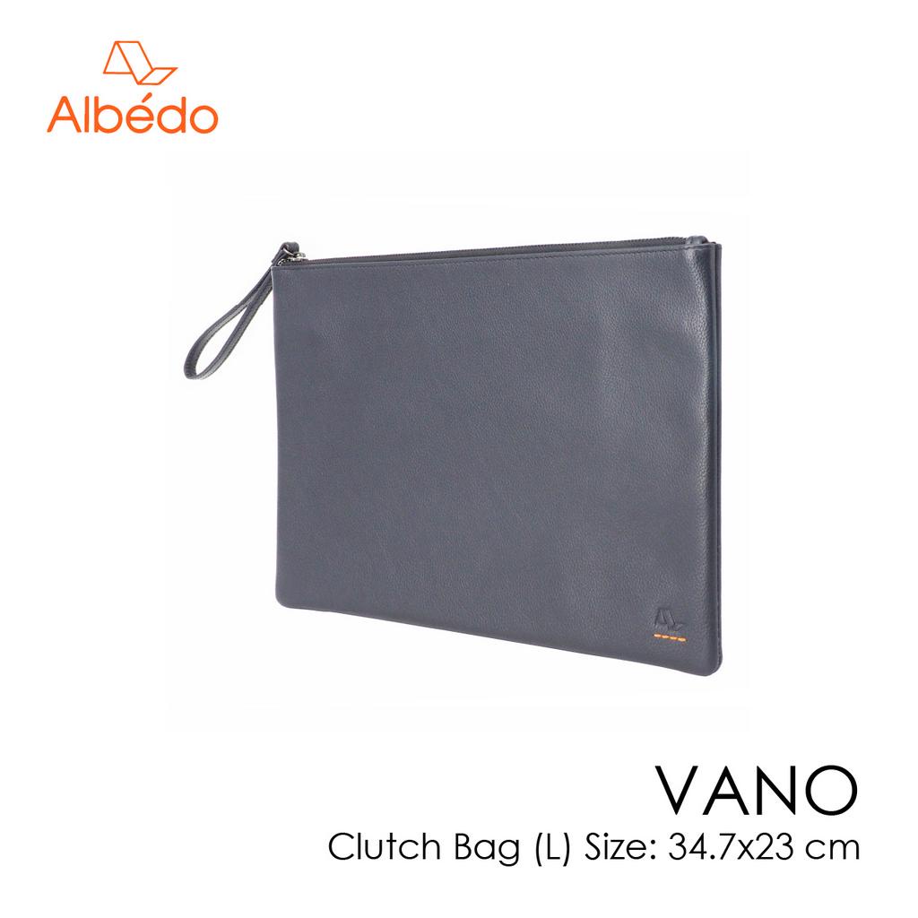 [Albedo] VANO CLUTCH BAG (L) กระเป๋าคลัทช์หนังแท้ รุ่น VANO - VN10755