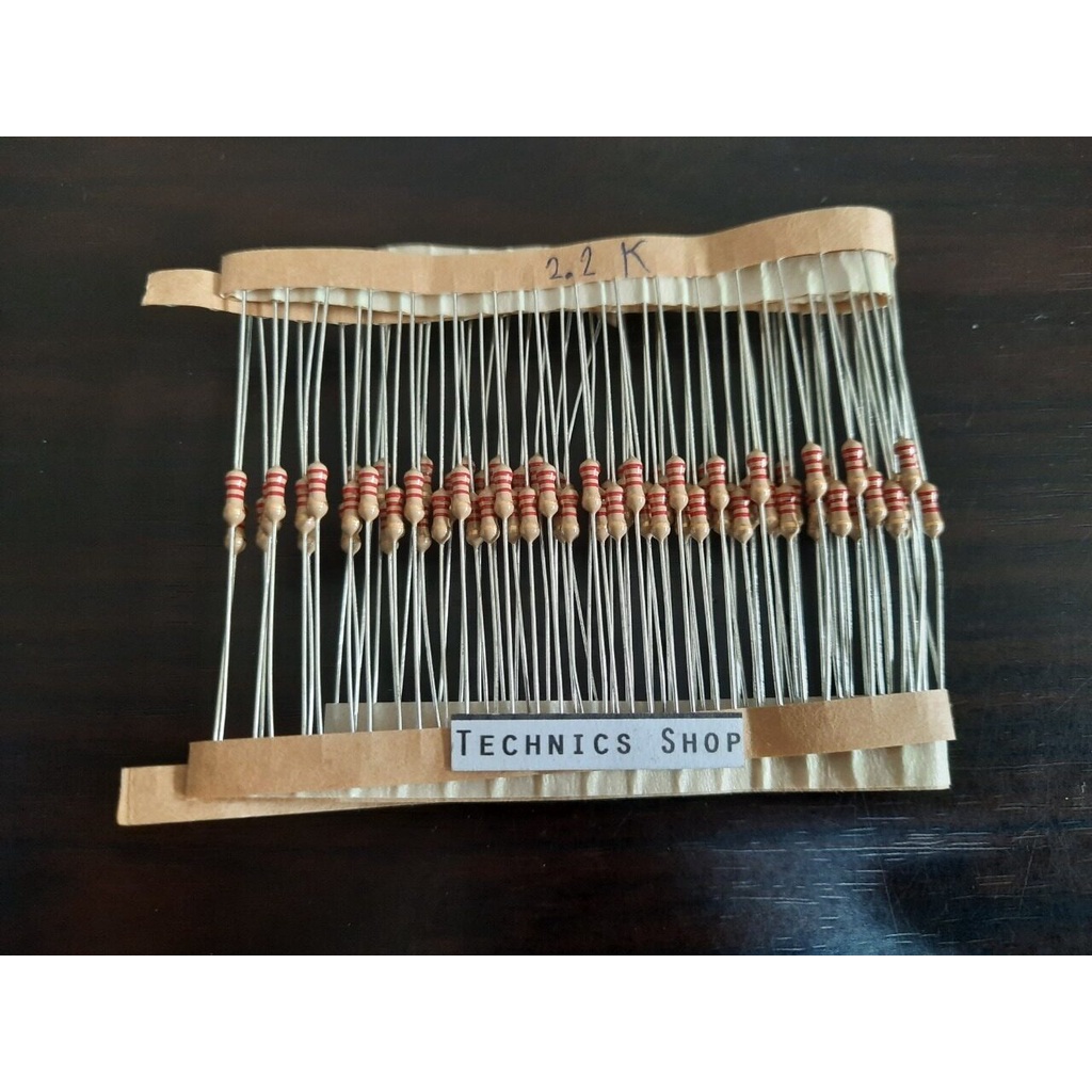 ตัวต้านทาน 2.2 kโอห์ม 1/4W จำนวน 20 ตัว Resistor 2.2 KOhm 20 pcs.