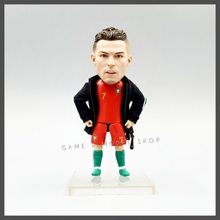 ***สินค้าพร้อมส่ง**โมเดลนักฟุตบอล สูง 13 ซม. คริสเตียนโน่ โรนัลโด้ Ronaldo CR7 ชุดทีมชาติ โปรตุเกส ตุ๊กตานักบอล นักเตะ