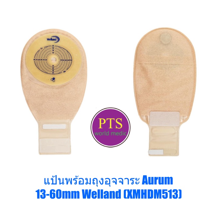 แป้นพร้อมถุงอุจจาระ Aurum 13-60mm Welland (XMHDM513) (1 ชิ้น)