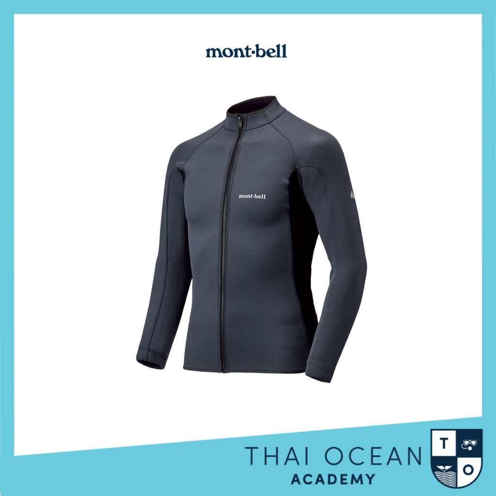 Montbell CLIMAPRENE Paddling Full Zip Long Sleeve Men's เว็ทสูทดำน้ำหนา 2.5mm