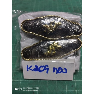 ประดับเข็มขัด/กระเป๋าเนื้อซิ่งแถมน๊อตสีเงินขอบทองแพ๊ค10ตัว