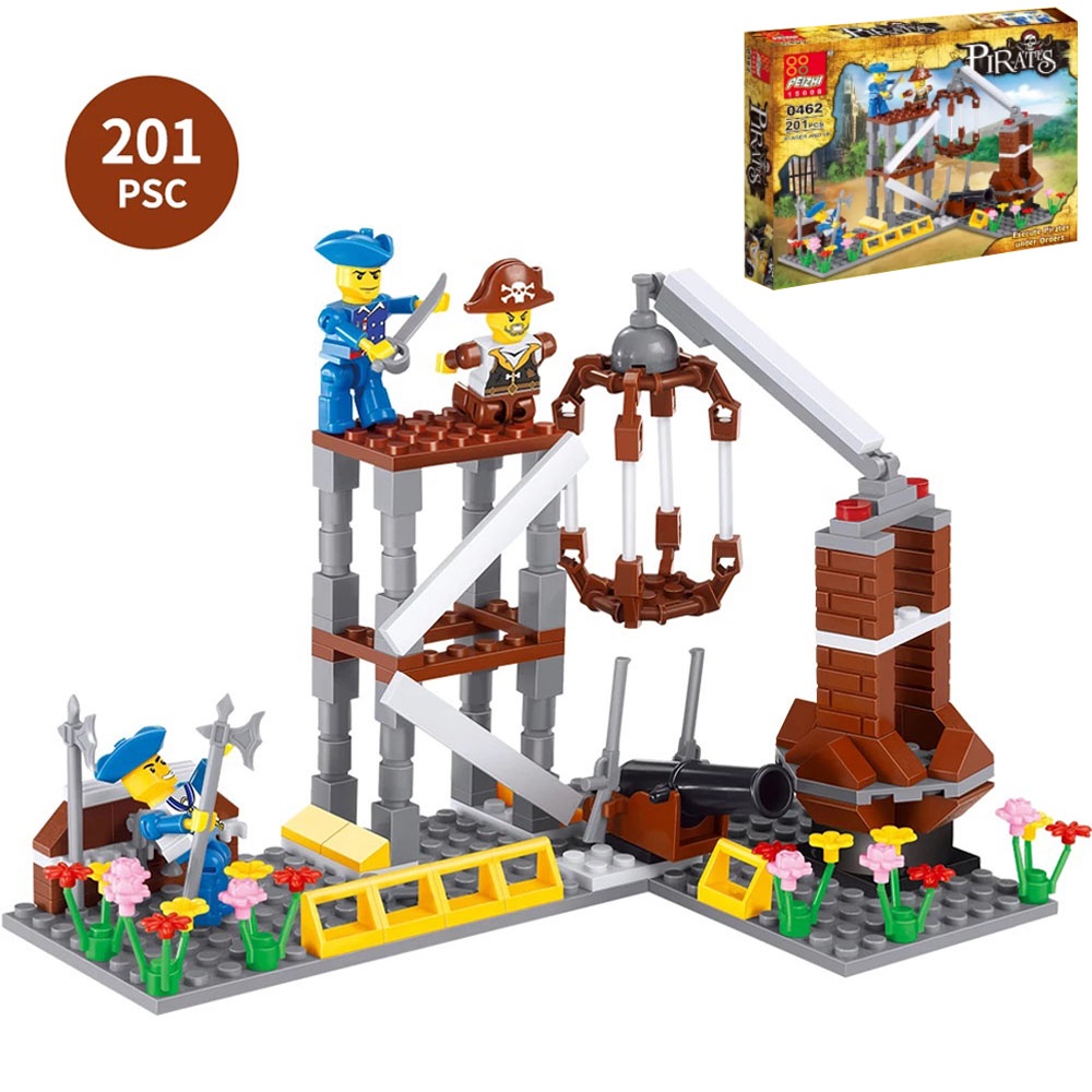 ProudNada Toys ของเล่นเด็ก ตัวต่อ โจรสลัด ทหารเรือ PEIZHI PIRATES 201 PCS 0462