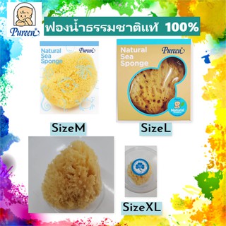 Pureen เพียวรีน ฟองน้ำธรรมชาติ ฟองน้ำแท้100%