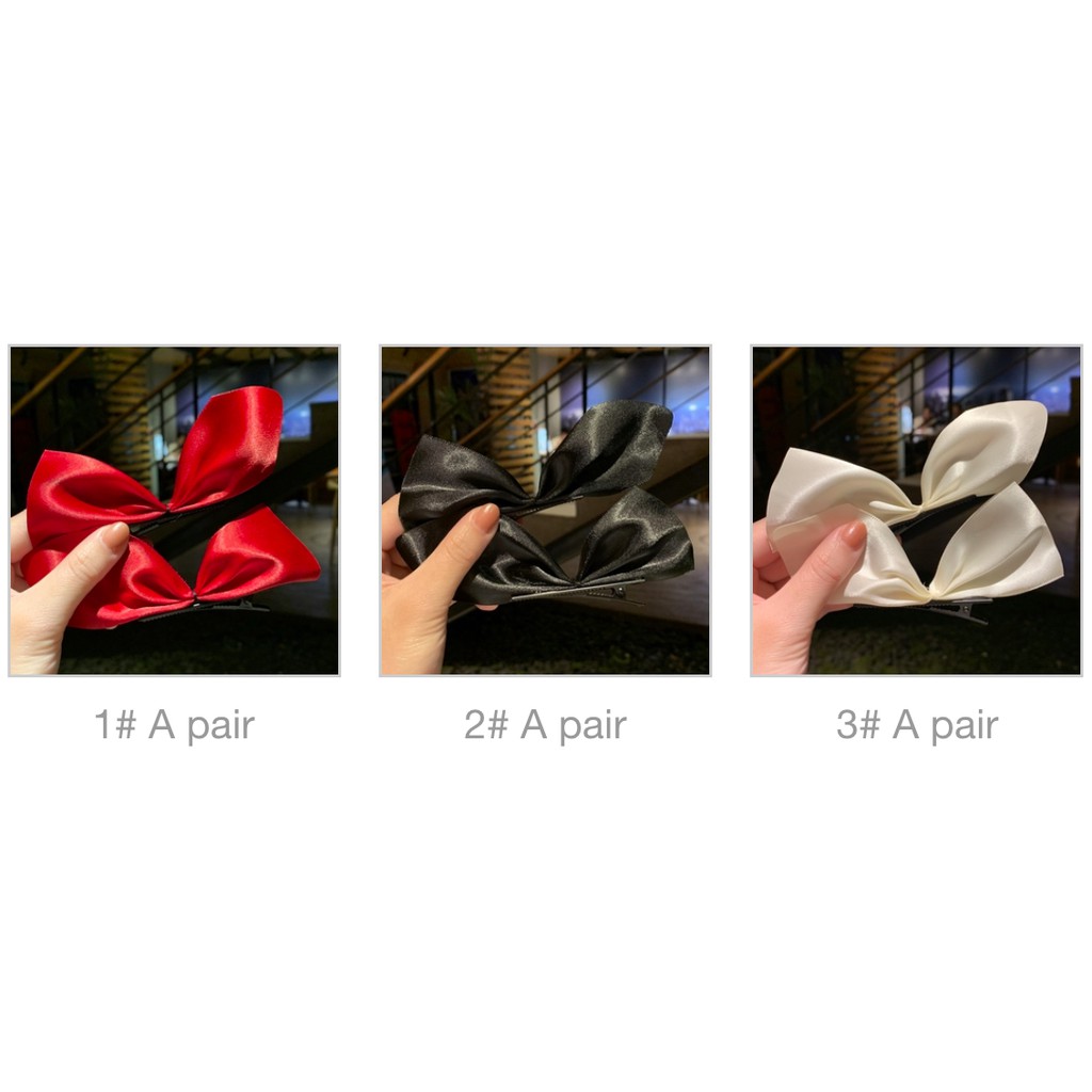 กิ๊บติดผมแบบปากเป็ด ประดับโบ สไตล์เกาหลี สำหรับผู้หญิง - รูปที่ 6