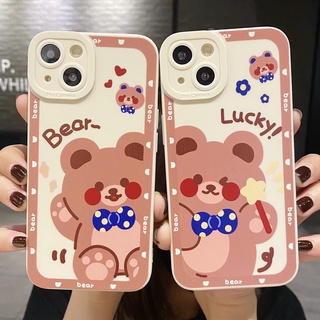 เคสโทรศัพท์มือถือ ลายการ์ตูนหมีน่ารัก สําหรับ เคส Samsung Galaxy s23 s20 s21 s22 plus ultra s21fe s21 s20fe note20 note 20ultra case เคส