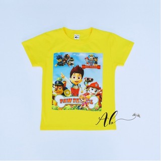 เสื้อยืด ลาย Angel Baby Paw Patrol สีเหลือง