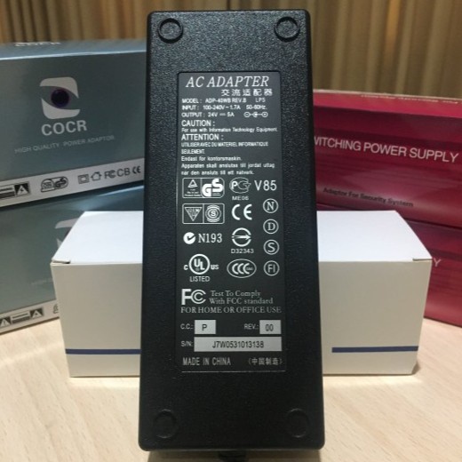 อะแดปเตอร์ 24V 5A Pure 24V 5amperage