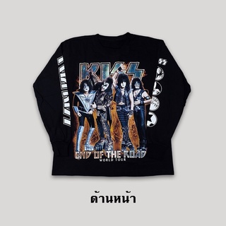 เสื้อยืดแขนยาววงร็อค (Kiss)