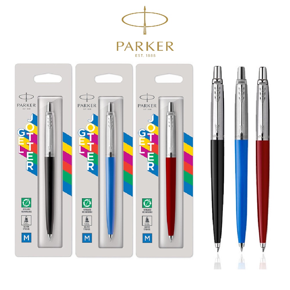 ปากกาลูกลื่น ปากกาเซ็นชื่อ ปากกาผู้บริหาร ปากเกอร์ Parker Jotter Originals Ballpoint Pen (M) หมึกสีน้ำเงิน 0.8mm [S24]