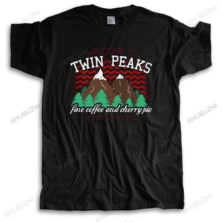 [ชุดกีฬา] บุคลิกภาพยินดีต้อนรับสู่ Twin Peaks เสื้อยืดผู้ชายแขนสั้นเสื้อทีเชิ้ตผ้าฝ้ายบริสุทธิ์ uq+