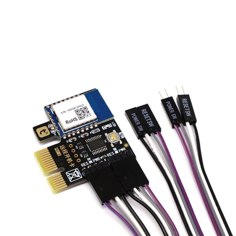 【สปอตสินค้า】Tuya สวิตช์รีเซ็ตพาวเวอร์ Wifi PCIe Card สําหรับคอมพิวเตอร์ PC Destop APP รีโมตคอนโทรล รองรับ Google Home