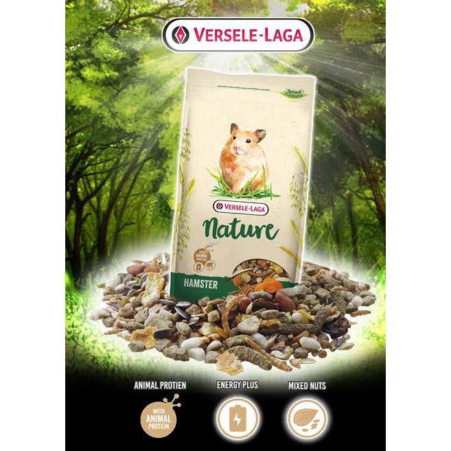 [[สินค้าเข้าใหม่ ขายดี อายุยาว]] Versele-Laga Hamster Nature 700g อาหารแฮมเตอร์​ เนเจอร์​ .